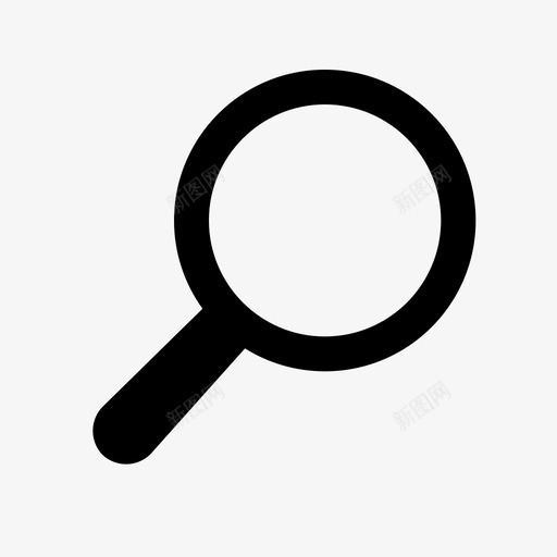 搜索查找观察镜图标svg_新图网 https://ixintu.com 基本的网络图标 搜索 放大镜 查找 观察镜