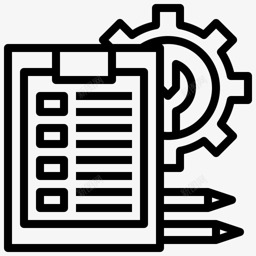 修理汽车服务47直线图标svg_新图网 https://ixintu.com 修理 汽车服务 直线