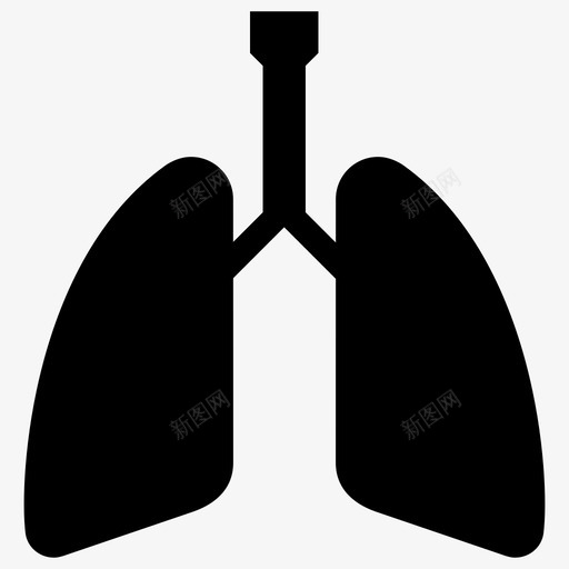 肺人体生物学人体器官图标svg_新图网 https://ixintu.com 人体器官 人体器官铭文 人体生物学 呼吸系统 氧气 肺