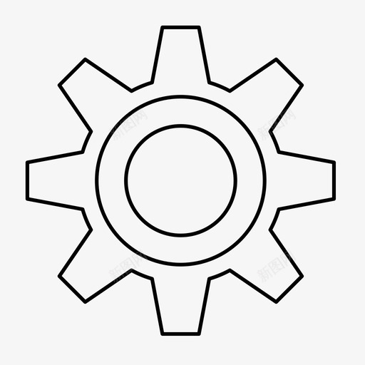 齿轮星号维护图标svg_新图网 https://ixintu.com 星号 维护 设置 齿轮