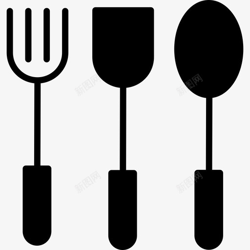 餐具咖啡馆图标字形svg_新图网 https://ixintu.com 咖啡馆 图标 字形 餐具