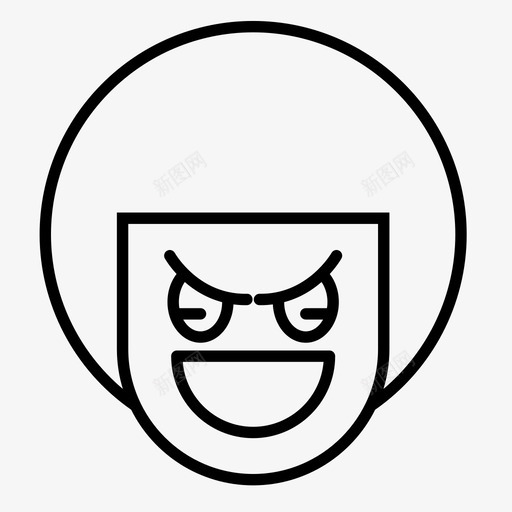 男孩生气脸图标svg_新图网 https://ixintu.com 1行 生气 男孩 表情