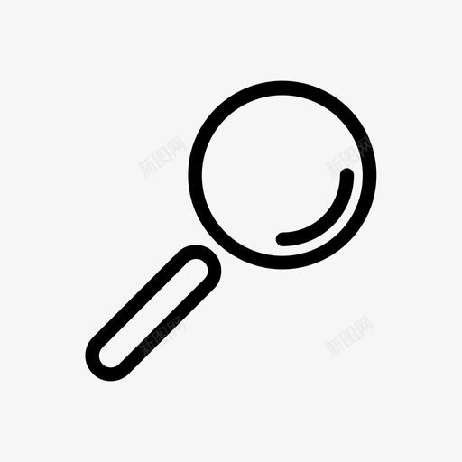 放大镜搜索符号图标svg_新图网 https://ixintu.com 搜索 放大镜 教育 符号 缩放