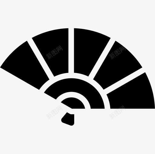 扇子公主2填充图标svg_新图网 https://ixintu.com 公主 填充 扇子