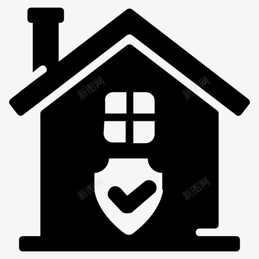 房地产验证建筑验证住宅图标svg_新图网 https://ixintu.com 住宅 图标 实体 建筑 房地产 财产 选定 非法 验证