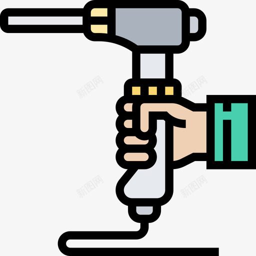 牙钻牙19线颜色图标svg_新图网 https://ixintu.com 牙钻 颜色