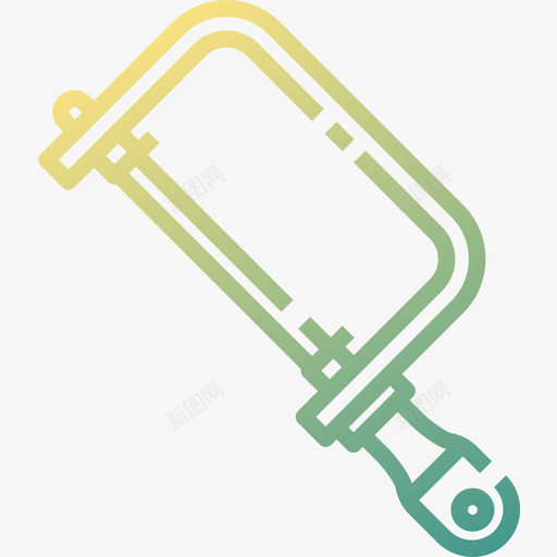 锯木匠22线颜色图标svg_新图网 https://ixintu.com 木匠 颜色