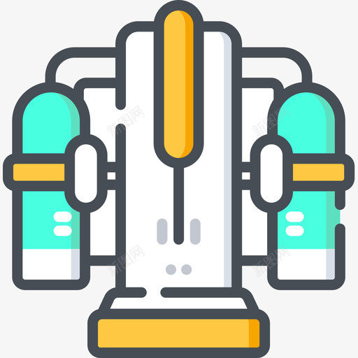 喷气背包未来世界4双色图标svg_新图网 https://ixintu.com 双色 喷气背包 未来世界4