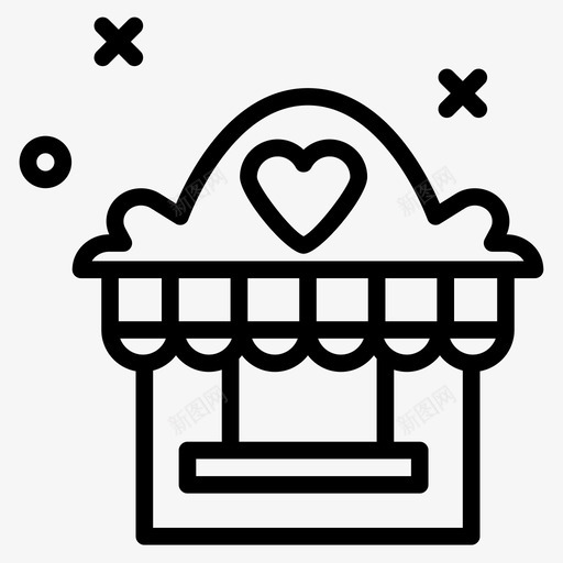 游乐场嘉年华49直线型图标svg_新图网 https://ixintu.com 嘉年华 游乐场 直线 线型
