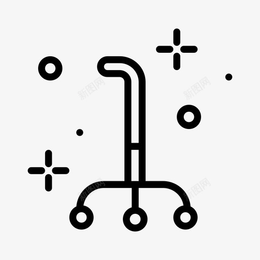 Cane残疾4直系图标svg_新图网 https://ixintu.com Cane 残疾4 直系