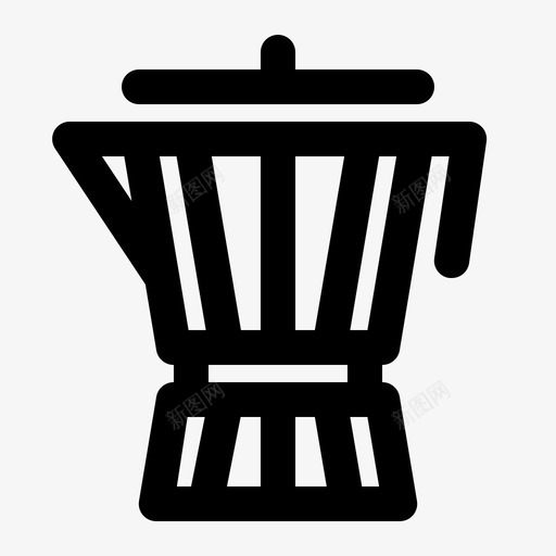 莫卡壶咖啡机咖啡店图标svg_新图网 https://ixintu.com expresso 咖啡店 咖啡机 工具 莫卡壶