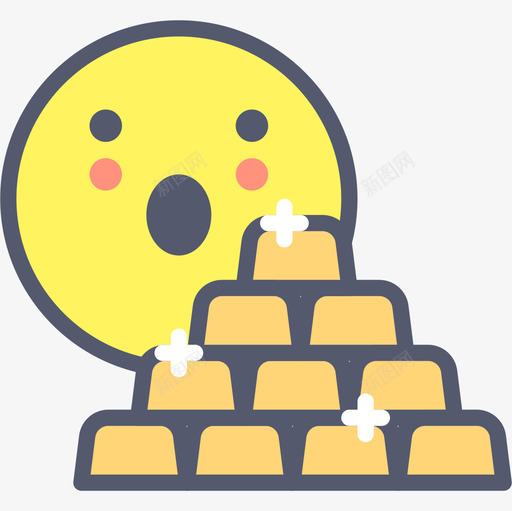金色商业金融9线性颜色图标svg_新图网 https://ixintu.com 商业 线性 金色 金融 颜色