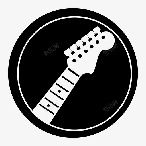 电吉他音乐乐器图标svg_新图网 https://ixintu.com 乐器 吉他 工作室 音乐