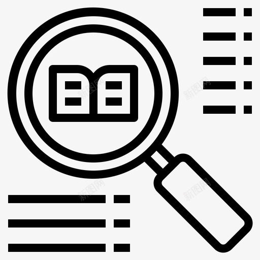 搜索书籍教育图标svg_新图网 https://ixintu.com 书籍 书籍和学习大纲 人 学校 搜索 教育 阅读