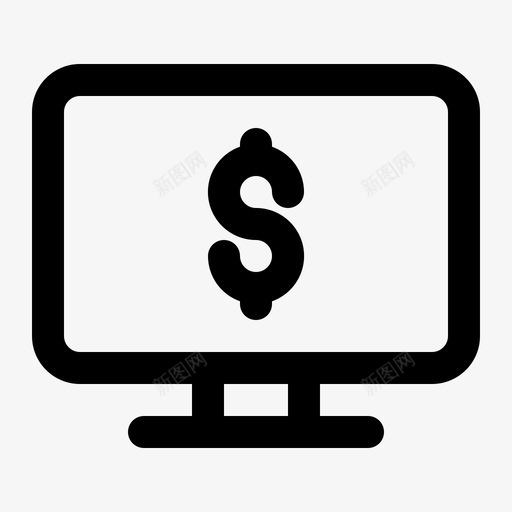 业务监控计算机管理图标svg_新图网 https://ixintu.com 业务 监控 直线 管理 计算机 财务 资金
