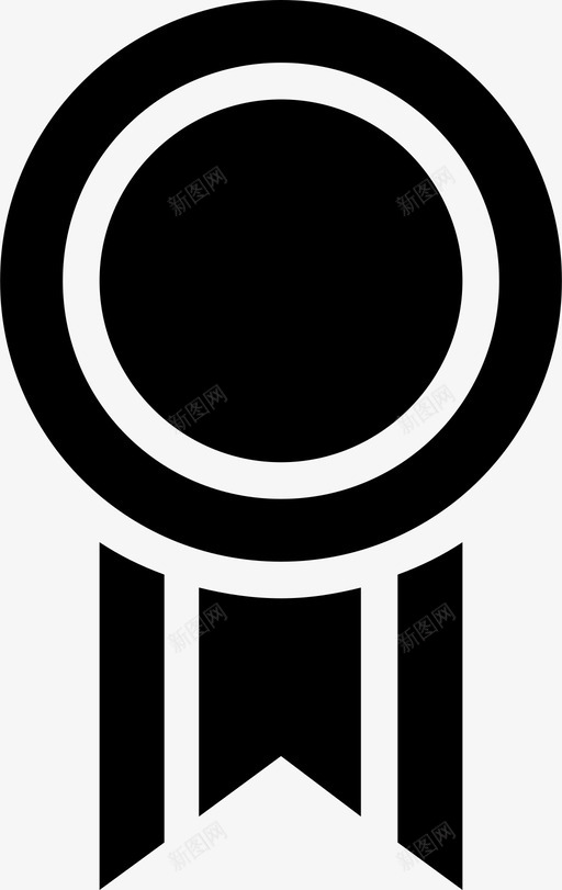 丝带奖品冠军图标svg_新图网 https://ixintu.com 丝带 优胜者 冠军 奖品
