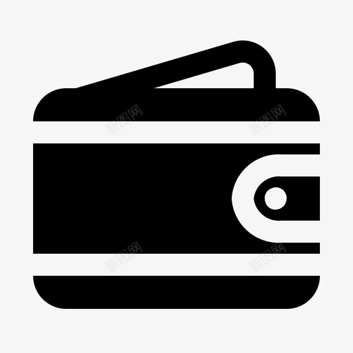 钱包箱子现金图标svg_新图网 https://ixintu.com 付款 现金 符号 箱子 钱包