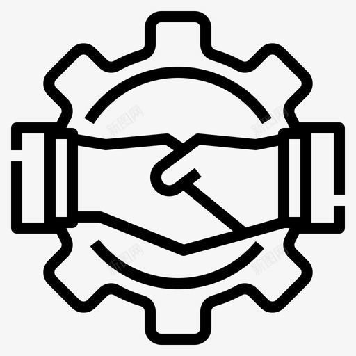 交易业务crm图标svg_新图网 https://ixintu.com crm 业务 交易 供应商 关系 合作伙伴 商业 模式