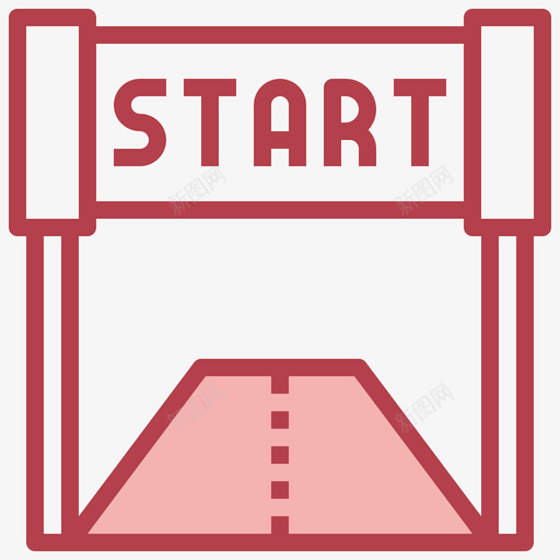 起跑线运动跑1其他图标svg_新图网 https://ixintu.com 其他 起跑线 运动