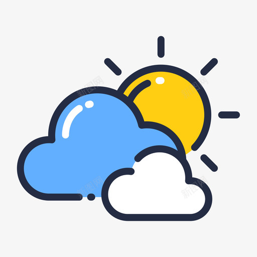 太阳热带52线性颜色图标svg_新图网 https://ixintu.com 太阳 热带 线性 颜色