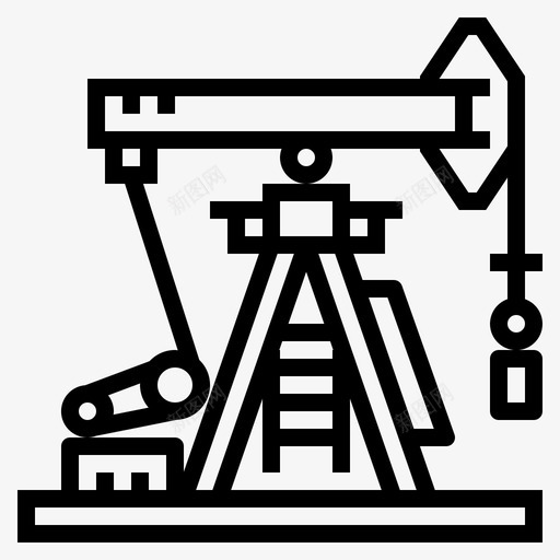 抽油机建筑石油图标svg_新图网 https://ixintu.com 建筑 抽油机 石油 能源图标