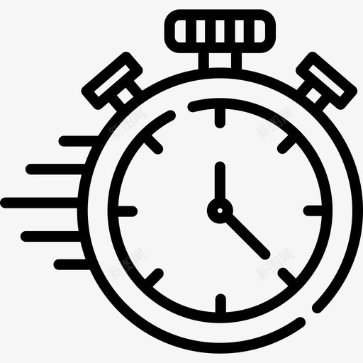 秒表支架48线性图标svg_新图网 https://ixintu.com 支架48 秒表 线性