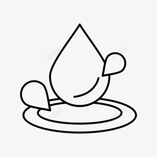 水滴漆滴图标svg_新图网 https://ixintu.com 水 湿 滴 漆滴