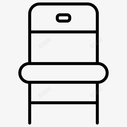 椅子家具装饰1轮廓图标svg_新图网 https://ixintu.com 家具 椅子 装饰 轮廓