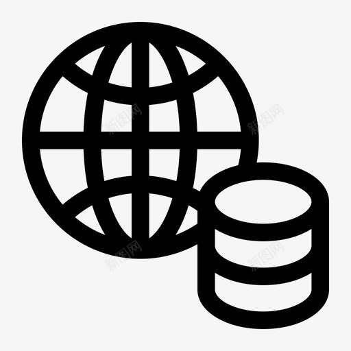 数据库全局服务器图标svg_新图网 https://ixintu.com 世界 全局 存储 数据库 数据库和服务器像素完善 服务器