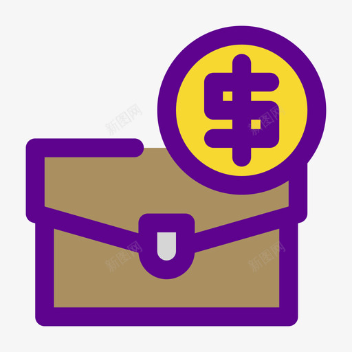 公文包商务和金融97线性颜色图标svg_新图网 https://ixintu.com 公文包 商务 线性 金融 颜色