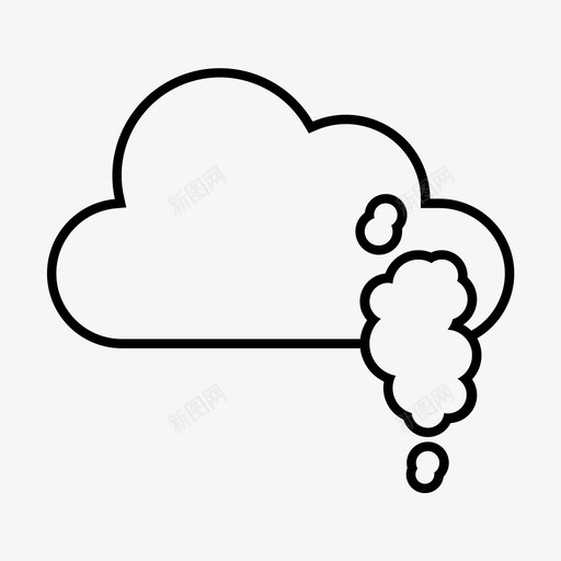 烟空气云图标svg_新图网 https://ixintu.com 天气 污染 空气