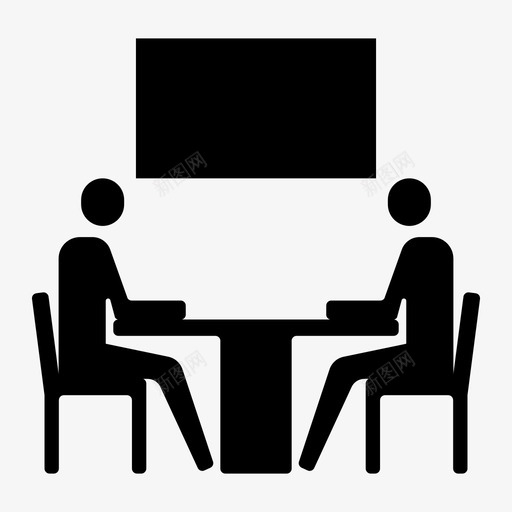 办公人员工作会议图标svg_新图网 https://ixintu.com 人员 会议 办公 办公室 工作
