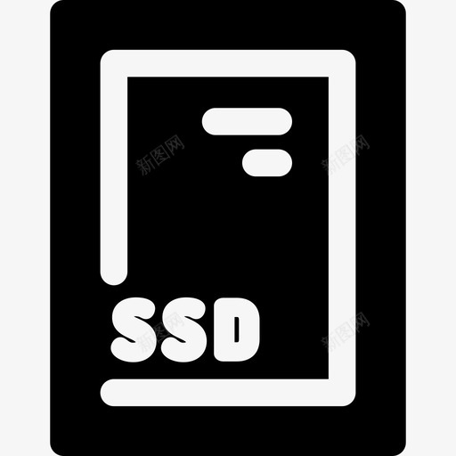 Ssd电子元件50填充图标svg_新图网 https://ixintu.com Ssd 填充 电子元件 电子元件图