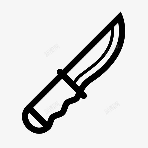 刀切刀具图标svg_新图网 https://ixintu.com 公共 刀具 切割 图标 安全线 白枪