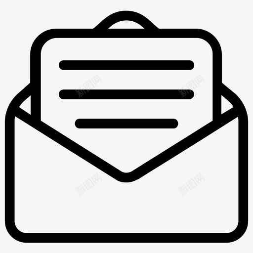 打开的消息信封文件邮件图标svg_新图网 https://ixintu.com 信封 公开信 向量 图标 房地产 打开 文件 消息 轮廓 通知 邮件