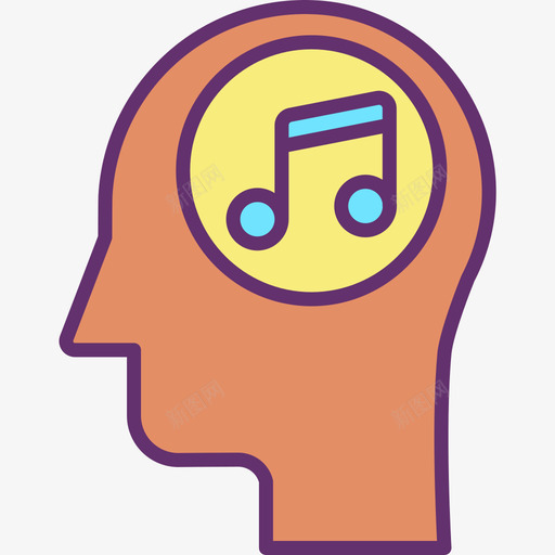 音乐音乐111线性颜色图标svg_新图网 https://ixintu.com 线性颜色 音乐 音乐111