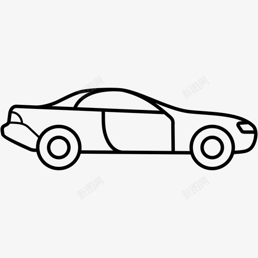 轿跑车车型敞篷车图标svg_新图网 https://ixintu.com 掀背车 敞篷车 车型 轿跑车
