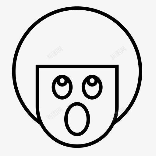 害怕男孩表情图标svg_新图网 https://ixintu.com 害怕 男孩 男孩表情1行 脸 表情 震惊