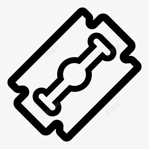 剃须刀刀片切口图标svg_新图网 https://ixintu.com 刀片 切口 剃须刀 浴室配件