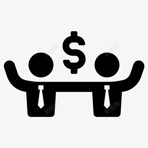 合伙协议合同图标svg_新图网 https://ixintu.com 交易 协议 合伙 合同