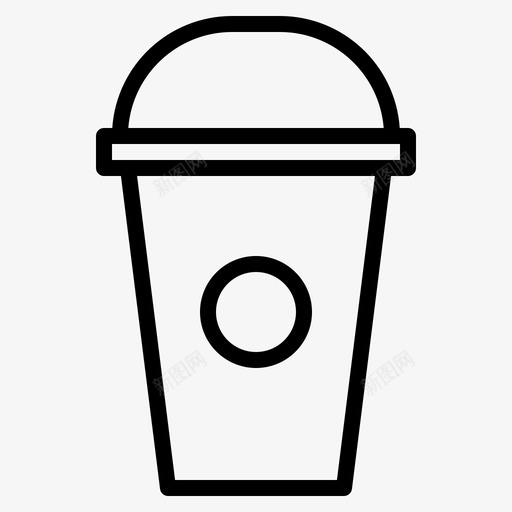 弗拉佩咖啡店126轮廓图标svg_新图网 https://ixintu.com 咖啡店126 弗拉佩 轮廓