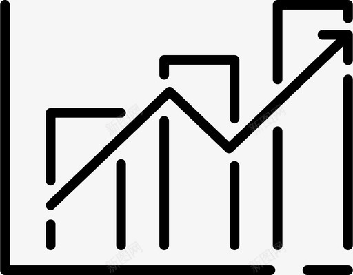 方块图分析师数据图标svg_新图网 https://ixintu.com 业务 分析师 增长 数据 方块 财务