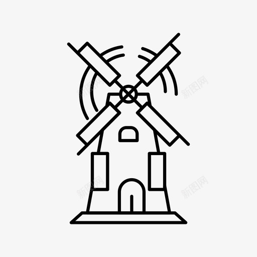 风车工艺啤酒农场图标svg_新图网 https://ixintu.com 农场 啤酒 工艺 维多利 风车