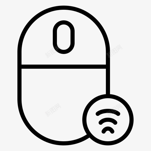 鼠标设备小工具图标svg_新图网 https://ixintu.com 小工具 电气设备 硬件 设备 鼠标
