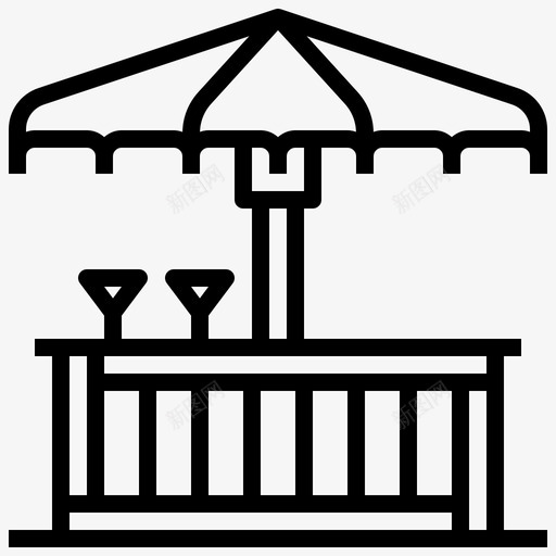 夏威夷海滩酒吧19号线性图标svg_新图网 https://ixintu.com 19号 夏威夷 海滩 线性 酒吧
