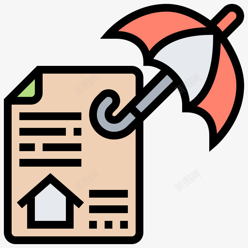 保险家庭安全3线性颜色图标svg_新图网 https://ixintu.com 保险 安全 家庭 线性 颜色