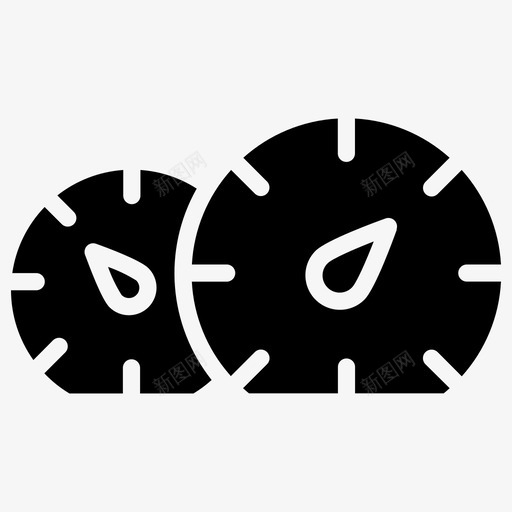 车速表汽车配件图标svg_新图网 https://ixintu.com 汽车配件 车速