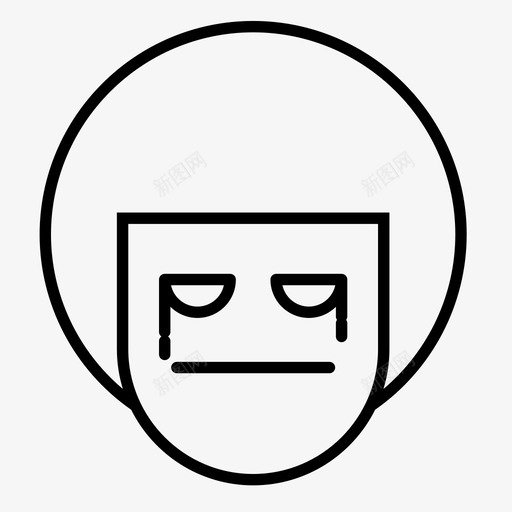 男孩哭泣表情图标svg_新图网 https://ixintu.com 1行 哭泣 男孩 表情