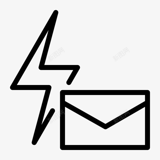 即时消息邮件快速图标svg_新图网 https://ixintu.com 即时 快速 消息 邮件