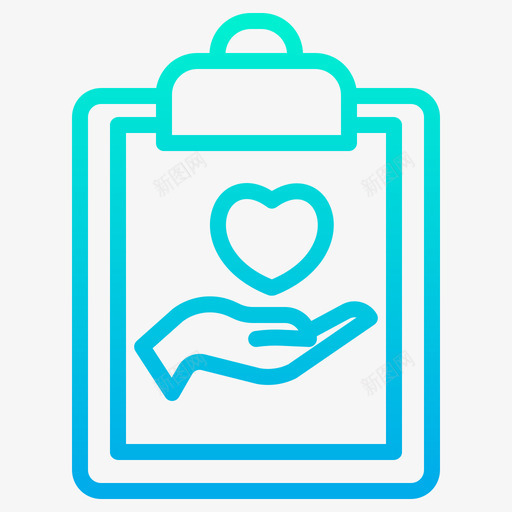 健康报告健康25梯度图标svg_新图网 https://ixintu.com 健康 健康报 报告 梯度